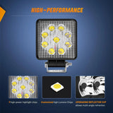 Nilight 4.2 Inch 27W Spot Square Led Work Lights (Pair), view 2