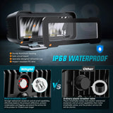 Nilight 4.5 Inch 2LED 30W Square Flood Built-in EMC LED Pod Lights (Pair), view 5