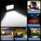 Nilight 4 Inch 36W 3600LM Triple Row Spot Led Pods (Pair), view 5