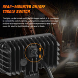 Nilight 4.4 Inch 36W Square Flood Toggle Switch LED Work Lights (Pair), view 6