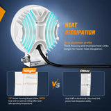 Nilight 4.5 Inch 42W 4200LM Round Flood White Case Led Work Lights (Pair), view 4