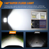 Nilight 4 Inch 48LED Square Flood LED Pod Lights (Pair), view 6
