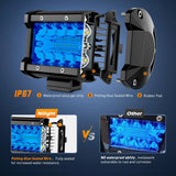Nilight 4 Inch 60W 366LM Triple Row Spot Blue Led Pods (Pair), view 4