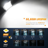 Nilight 4 Inch 60W Spot Flood Combo White Case Led Work Lights (Pair), view 4