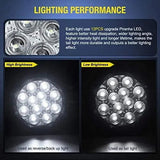 Nilight 4 Inch White Round 12Leds Tail Light (Pair), view 4