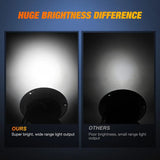 Nilight 4 Inch White Round Steel Chrome 24Leds Tail Light (Pair), view 3