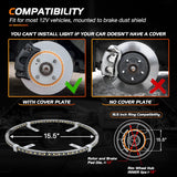 Nilight 4PCS 15.5inch Double Row LED Wheel Ring Lights Pure White with Wiring Harness Kit Rocker Switch Control Dual Row for Car Van SUV Truck, view 6