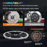 Nilight 4PCS 15.5inch Double Row Wheel Ring Lights Dream Color with APP and Remote Control Neon Lights w/Turn Signal and Braking Function Dual Row for Car Van SUV Truck, view 2
