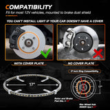Nilight 4PCS 17inch Double Row LED Wheel Ring Lights Pure White with Wiring Harness Kit Rocker Switch Control Dual Row for Car Van SUV Truck, view 6