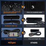 Nilight 4PCS 24LED Amber White Emergency Strobe Lights, view 5