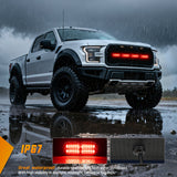 Nilight 4PCS 24LED Emergency Strobe lights 12V 24V Red Surface Mount Grille Hazard Safety Warning Light Sync Feature Side Flashing Marker Flash for Car Truck Campers, view 6