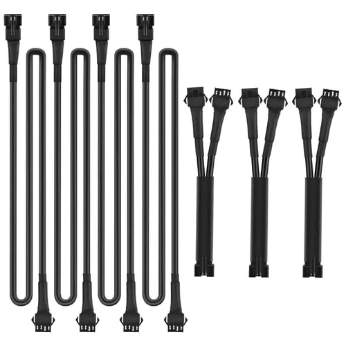 Nilight 4Pcs 2FT Extension Cords | 3Pcs 2 Way Y Splitter 4PIN Extension Cord Kit