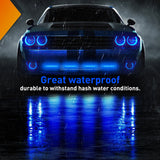 Nilight 4PCS 6 LED Blue Emergency Warning Strobe Lights, view 5