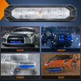 Nilight 4PCS 6 LED Blue Emergency Warning Strobe Lights, view 6