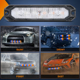 Nilight 4PCS 6 LED Yellow and Blue Emergency Warning Strobe Lights, view 6