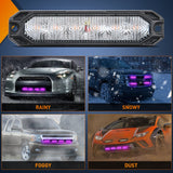Nilight 4PCS 6 LED Purple Emergency Warning Strobe Lights, view 6