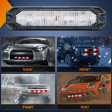 Nilight 4PCS 6 LED Red and White Emergency Warning Strobe Lights, view 6