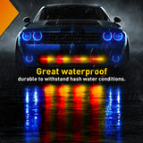 Nilight 4PCS 6 LED Red and Yellow Emergency Warning Strobe Lights, view 5