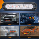 Nilight 4PCS 6 LED Red and Yellow Emergency Warning Strobe Lights, view 6
