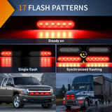 Nilight 4PCS 6 LED Red Emergency Warning Strobe Lights, view 4