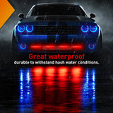 Nilight 4PCS 6 LED Red Emergency Warning Strobe Lights, view 5