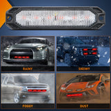 Nilight 4PCS 6 LED Red Emergency Warning Strobe Lights, view 6