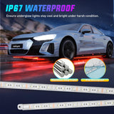 Nilight 4PCS Aluminum RGBW LED Underglow Strip Lights with APP & Remote | 396 LEDs Door Assist Multi Color DIY Sound Active Function Music Mode Underbody Light Strips for Car Truck RV, view 6
