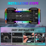 Nilight 4Pcs Aluminum Underglow Neon Accent Strip Lights 396 LEDs Dream Color Door Assist Multi Mode Sound Active Function Music Modes with APP Remote Control Underbody Light Strips for Car Truck RV, view 6