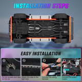 Nilight 4Pcs Aluminum Underglow Neon Accent Strip Lights 396 LEDs RGB Door Assist Multi Color DIY Sound Active Function Music Mode with APP and Remote Control Underbody Light Strips for Car Truck RV, view 6