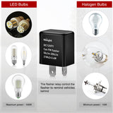 Nilight 4PCS Flasher Relay Adjustable 2 Pin Electronic Blinker Relay 12V Fixes Motorcycle Turn Signal and Hazard Warn Hyper Blink Flash or No Flash for LED and Halogen Bulbs, view 3