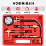 Nilight 4pcs Fuel Pressure Gauge Tester Kit with 6.30 7.89 9.49 Fuel Line Fittings, view 4