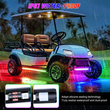 Nilight 4Pcs Golf Cart Underglow Light Kit for EZGO Yamaha Club Car, view 4