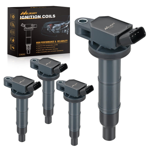 Nilight 4pcs Ignition Coil Packs Fit for Toyota 2002 2003 2004 2005 2006 2007 2008 2009 Camry Highlander RAV4 Corolla Matrix Solara 2010 2011 2012 2013 2014 2015 Lexus Scion TC XB 2.4 2.0L OE# UF333 C1330 90919-02244