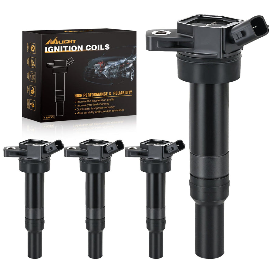 Nilight 4pcs Ignition Coil Packs Fit UF651 for Hyundai KIA 2011 2012 2013 2014 2015 2016 2017 2018 2019 2020 Tucson Elantra Soul FORTE 1.8 2.0L OE# 5C1861 C1804 1788511 273002E000