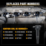 Nilight 4pcs Ignition Coil Packs Fit UF651 for Hyundai KIA 2011 2012 2013 2014 2015 2016 2017 2018 2019 2020 Tucson Elantra Soul FORTE 1.8 2.0L OE# 5C1861 C1804 1788511 273002E000, view 4