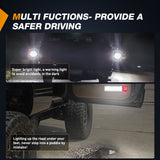Nilight 4PCS LED Interior Door Panel Light Courtesy Warning Lights White Red Plug and Play Compatible with Chevy GMC C/K Silverado Sierra 1500 2500 3500 HD Suburban Cadillac Escalade Hummer H2, view 3