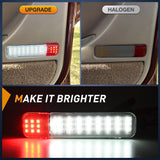Nilight 4PCS LED Interior Door Panel Light Courtesy Warning Lights White Red Plug and Play Compatible with Chevy GMC C/K Silverado Sierra 1500 2500 3500 HD Suburban Cadillac Escalade Hummer H2, view 6