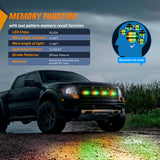Nilight 4PCS LED Strobe lights 12V 24V Sync Feature Amber Green 24LED Emergency Hazard Warning Lights with Controller Hard Wire or Cigarette Lighter Plug for Car Truck RVs Campers, view 6