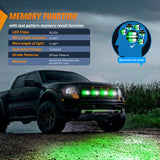 Nilight 4PCS LED Strobe lights 12V 24V Sync Feature Green White 24LED Emergency Hazard Warning Lights with Controller Hard Wire or Cigarette Lighter Plug for Car Truck RVs Campers, view 6
