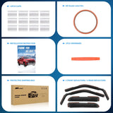 Nilight 4pcs Rain Guards for Ford F150 Raptor 2015 2016 2017 2018 2019 2020 Super Cab, F250 F350 F450 F550 Super Duty 2017 2017 2019 2020 2021 2022 2023 Super Cab, view 5