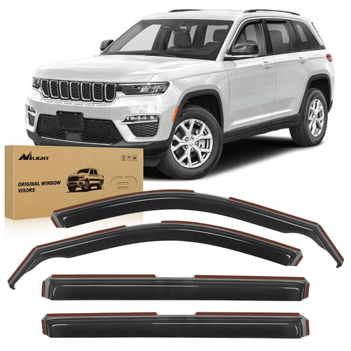 Nilight 4pcs Rain Guards For Jeep Grand Cherokee L 2021 2022 2023 2024 (25% OFF Final Checkout)