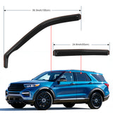 Nilight 4pcs Rain Guards Ford For Explorer 2020 2021 2022 2023 2024, view 4