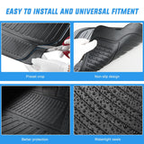 Nilight 4Pcs Rubber Cargo Mats Universal Trim to fit Most Vehicles, view 4