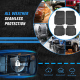 Nilight 4Pcs Rubber Cargo Mats Universal Trim to fit Most Vehicles, view 5