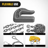 Nilight 4PCS Weld-On Forged Clevis Grab Chain Hooks 5/16 Inch Heavy Duty Forged Grade 70 Grade Utility Hook Weldable for Trailer Truck, Rigging, Car, SUV, RV, UTV, Tractors Work Loading Capacity 4700 LBS, view 4
