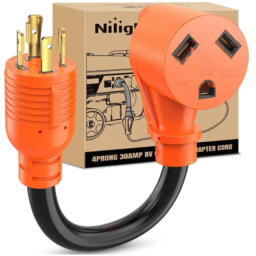 Nilight 4 Prong 30AMP to 30AMP RV Generator Adapter cord