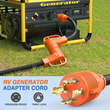 Nilight 4Prong 30AMP to 50AMP RV Generator Adapter Cord, view 4
