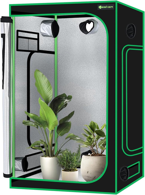 Nilight 4x4 Grow Tent 48 Inchx48 Inchx80 Inch High Reflective Mylar Indoor Growing Tents 600D Oxford Cloth with Observation Window and Removable Floor Tray for Hydroponics Indoor Plants Fruit Flower Veg Growing