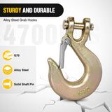 5/16Inch X 35Inch Trailer Safety Chain 2pcs Grade 70 Towing Chain with Clevis Snap Hooks 18800lbs Break Strength for Trailer, RV,and Boat Towing Visit the Nilight Store, view 5
