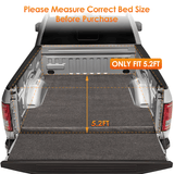 Nilight 5.2ft Soft Roll Up Truck Bed Cover for Chevy Colorado / GMC Canyon 2015 2016 2017 2018 2019 2020 2021 2022, view 5